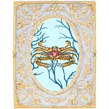 Картина Фантастика подводного мира Краб 2 в раме Эрнеста