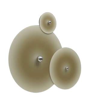 Интерьерное панно Several circles бежевого цвета