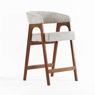 Барный стул Берн светло-серого цвета