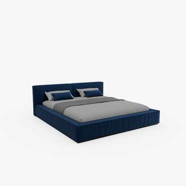 Кровать Terra 180х200 синего цвета с подъемным механизмом