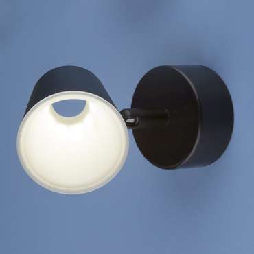 Настенно-потолочный светодиодный светильник DLR025 5W 4200K черный матовый Snappy
