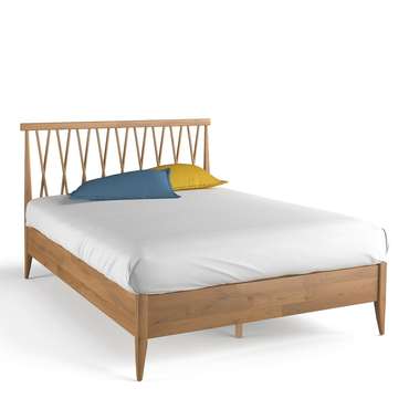 Кровать с основанием Quilda 160x200 бежевого цвета