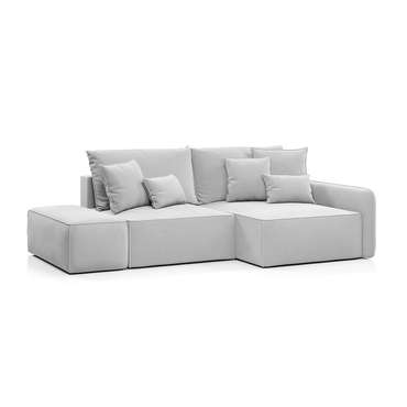 Угловой диван-кровать Портленд серого цвета