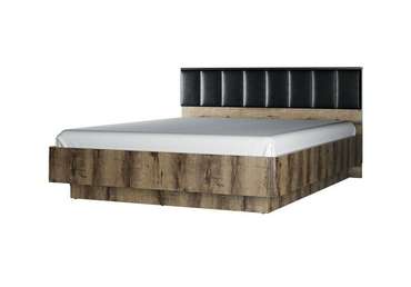 Кровать Jagger 160х200 коричнево-черного цвета с подъемным механизмом