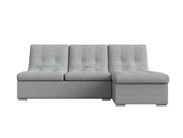 Угловой диван-кровать Релакс серого цвета угол правый