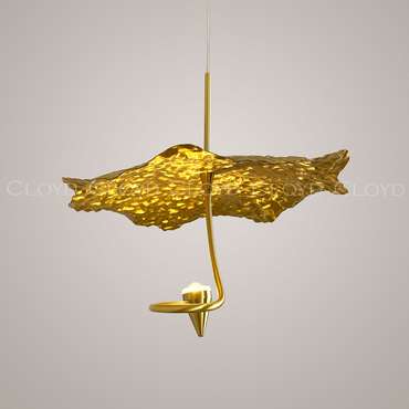 Подвесной светильник Cloyd KIRIBATI P1 латунного цвета