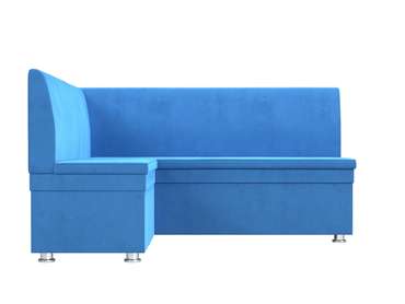 Угловой диван Уют голубого цвета левый угол