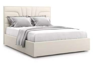 Кровать Premium Milana 140х200 светло-бежевого цвета с подъемным механизмом