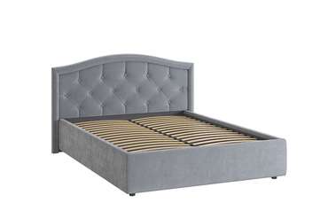Кровать Верона 2 140х200 серого цвета без подъемного механизма