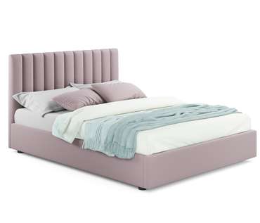 Кровать Olivia 140х200 лилового цвета с ортопедическим основанием