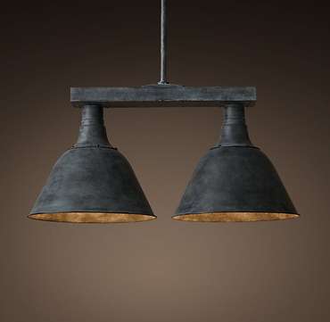 Потолочная лампа с 2 плафонами