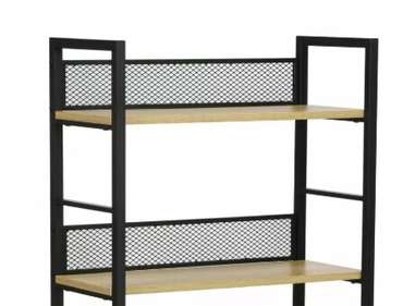 Стеллаж Raw R6 бежево-черного цвета