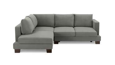 Угловой диван-кровать Дрезден серого цвета