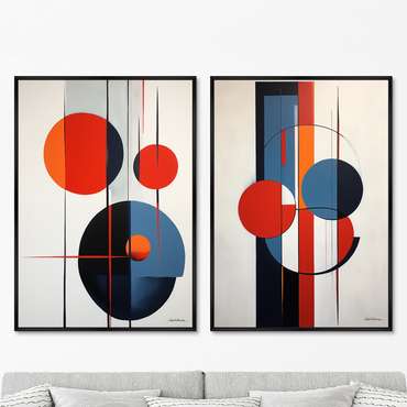 Набор из двух репродукций картин Monkeys, 2024г.