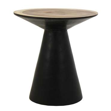 Кофейный столик Arusa бежево-черного цвета