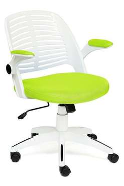 Кресло офисное Joy бело-зеленого цвета