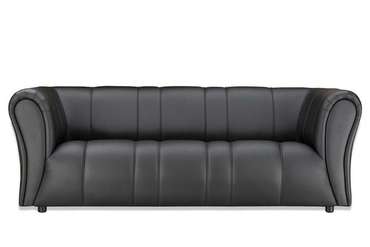 Прямой диван Ригель черного цвета