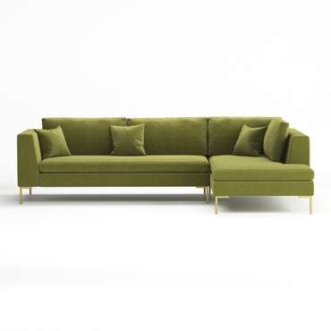 Угловой диван Kona светло-зеленого цвета 