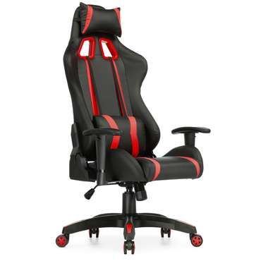 Кресло офисное Blok черно-красного цвета