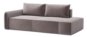 Диван-кровать Портленд коричневого цвета с банкеткой правой 