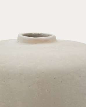 Ваза Serina 36 из папье-маше белого цвета