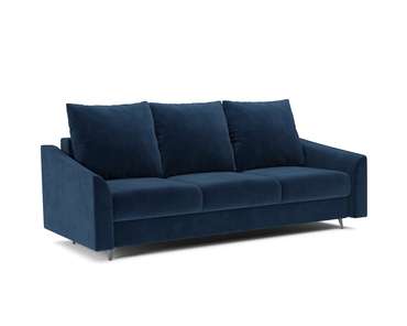 Прямой диван-кровать Уэльс темно-синего цвета