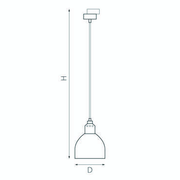 Люстра LOFT 1х40W E14 (765018+592007)