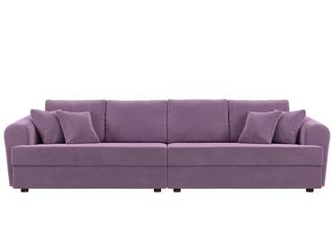 Прямой диван-кровать Милтон сиреневого цвета