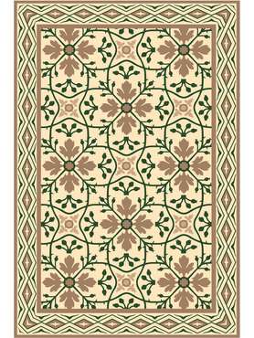 Коврик Rubber roots 50x80 бежевого цвета
