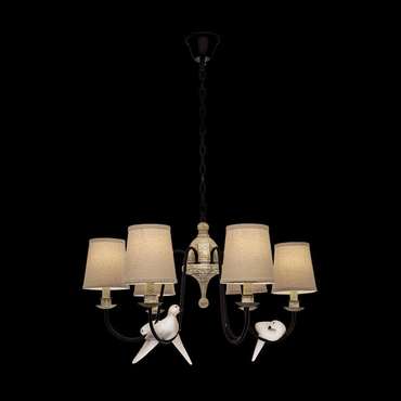 Подвесная люстра Birds Loft1029A-6 (ткань, цвет бежевый)