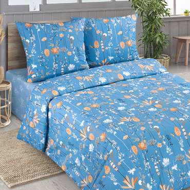 КПБ 'Традиция' дуэт, поплин, 100% хлопок, пл. 118 гр./кв.м., 'Ботаника'