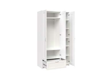 Шкаф Сириус трёхдверный белого цвета с выдвижным ящиком