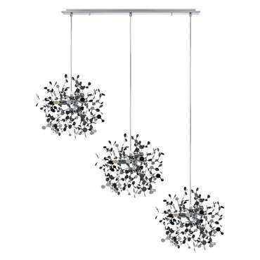 Подвес тройной линейный EXTRA 3x3x5W(led) G9  (721134 - 3 + 572124 -1) ХРОМ