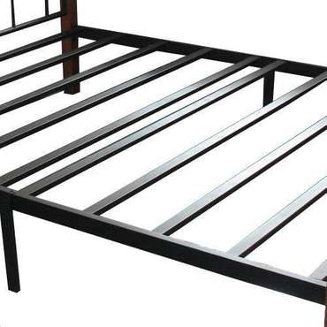 Кровать Middle 160х200 черно-коричневого цвета 