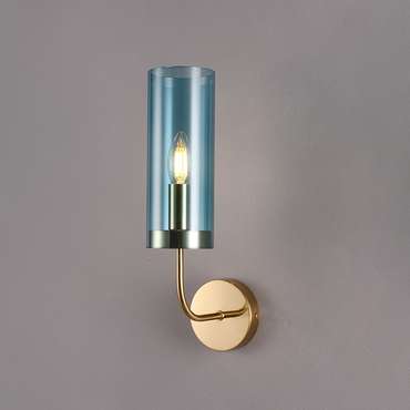 Настенный светильник Agne Blue Glass Tube wall light