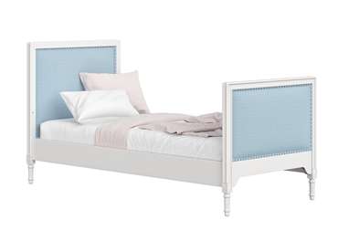 Кровать подростковая Elit 90х200 бело-голубого цвета