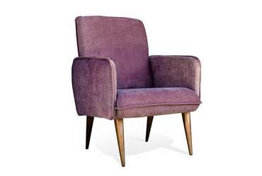 Кресло Стью пурпурного цвета
