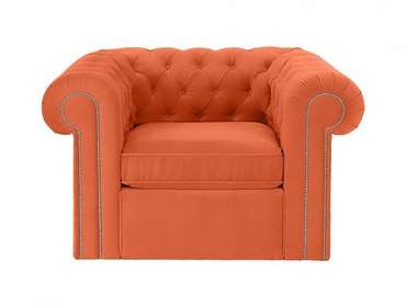 Кресло Chesterfield оранжевого цвета