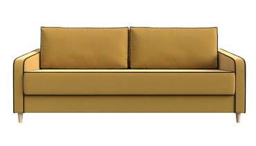 Прямой диван-кровать Варшава желтого цвета