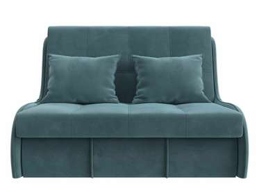 Прямой диван-кровать Риттэр бирюзового цвета
