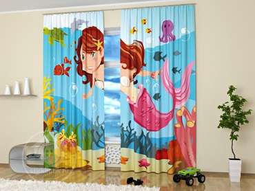 Фотошторы для детской комнаты: Маленькая русалочка