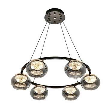 Подвесная люстра MS.2316.650 (стекло, цвет дымчатый)