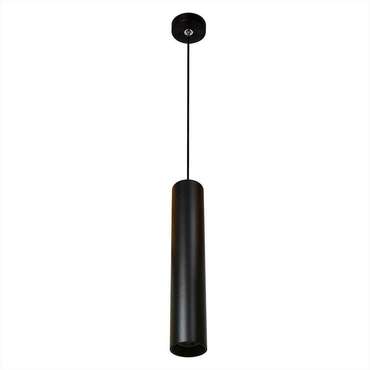 Светодиодный подвесной светильник Тубус черного цвета
