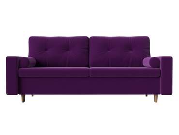 Прямой диван-кровать Белфаст фиолетового цвета (тик-так)
