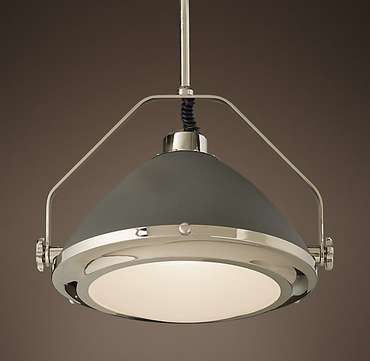 Потолочная лампа Grey enamel