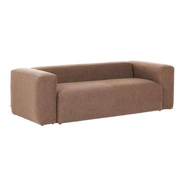 Прямой диван Pink Blok sofa розового цвета