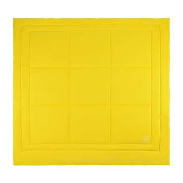 Трикотажное одеяло Роланд 195х215 желтого цвета
