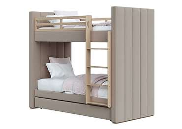 Двухъярусная кровать Cosy 90х200 бежевого цвета