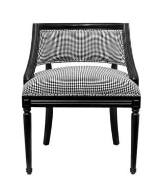 Кресло Charlie черно-белого цвета