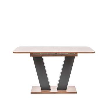 Обеденный раздвижной стол Тайп коричневого цвета